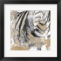 Framed Zebra Striped Abstract