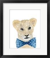 Framed Lion With Bow Tie