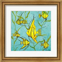 Framed 'School Of Fish III' border=