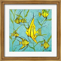 Framed 'School Of Fish III' border=