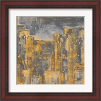 Framed 'Gold City Eclipse Square II' border=