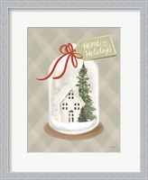 Framed Home for the Holidays Snow Globe