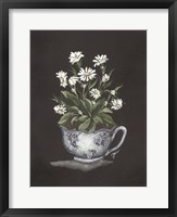 Framed Tea Cup Daisies