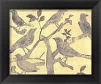 Framed 'Yellow-Gray Birds 2' border=