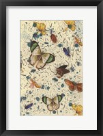 Confetti with Butterflies III Framed Print