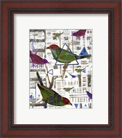 Framed 'Bird Intersection II' border=