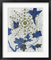 Framed 'Chakra Web with Bird' border=