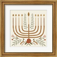 Framed 'Natural Hanukkah I' border=