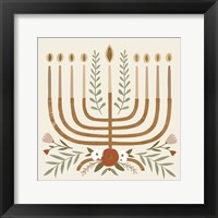 Natural Hanukkah I Framed Print