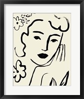 Matisse's Muse Portrait II Framed Print
