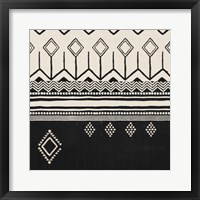 Geo Textile Crop I Framed Print