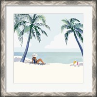 Framed 'Palm Tree Paradise I' border=