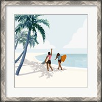 Framed 'Palm Tree Paradise II' border=