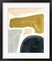 Framed 'Brushy Shapes II' border=