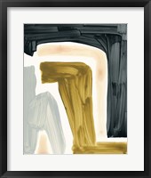 Brushy Shapes III Framed Print