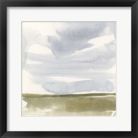 Framed 'Open Field Sketch I' border=