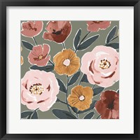 Framed 'Fair Flowers I' border=