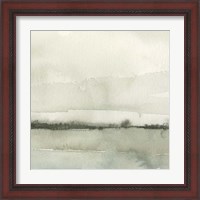 Framed 'Winter Reflections I' border=