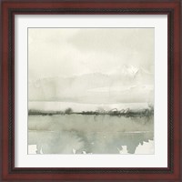 Framed 'Winter Reflections II' border=