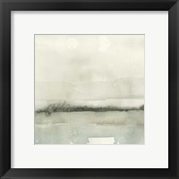 Framed 'Winter Reflections III' border=