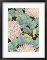 Japanese Floral Design I Framed Print
