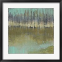 Soft Treeline on the Horizon I Framed Print