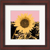 Framed 'Pop Art Sunflower III' border=