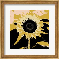 Framed 'Pop Art Sunflower IV' border=