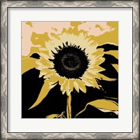 Framed 'Pop Art Sunflower IV' border=