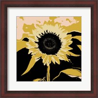 Framed 'Pop Art Sunflower IV' border=