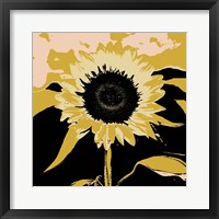 Framed 'Pop Art Sunflower IV' border=