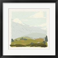 Framed 'Alpine Ascent I' border=