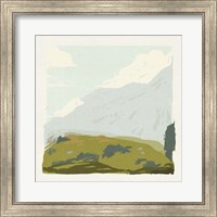 Framed 'Alpine Ascent II' border=