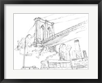 Framed Pencil Cityscape Study I