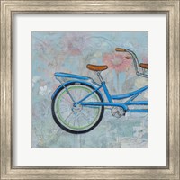 Framed 'Bicycle Collage I' border=