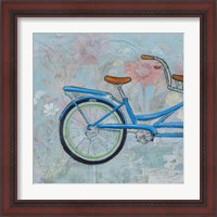 Framed 'Bicycle Collage I' border=