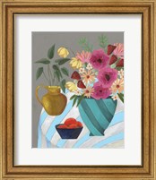 Framed 'Striped Tablecloth II' border=