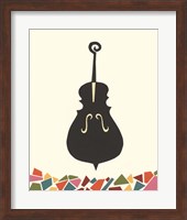 Framed 'Cut Paper Instruments I' border=