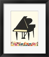 Framed 'Cut Paper Instruments II' border=