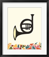 Cut Paper Instruments III Framed Print