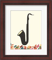 Framed 'Cut Paper Instruments IV' border=