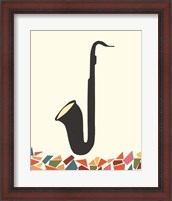 Framed 'Cut Paper Instruments IV' border=