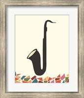 Framed 'Cut Paper Instruments IV' border=