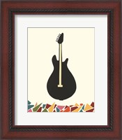 Framed 'Cut Paper Instruments VII' border=