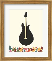 Framed 'Cut Paper Instruments VII' border=