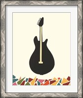 Framed 'Cut Paper Instruments VII' border=