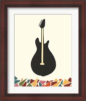 Framed 'Cut Paper Instruments VII' border=