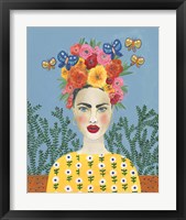 Framed 'Frida Headdress I' border=