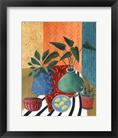 Framed 'Colorful Tablescape II' border=