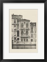 Vintage Views of Venice III Framed Print